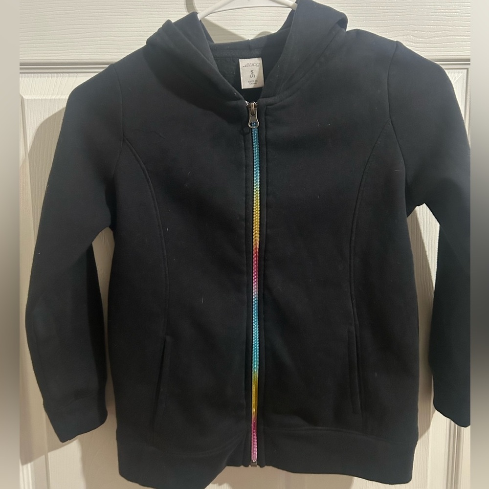 Bcg rainbow zipper black size small (7) jacket